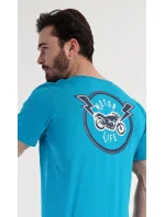 Pánske pyžamové šortky Motocykel