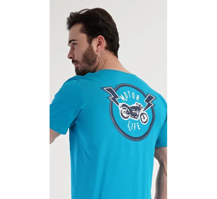 Pánske pyžamové šortky Motocykel