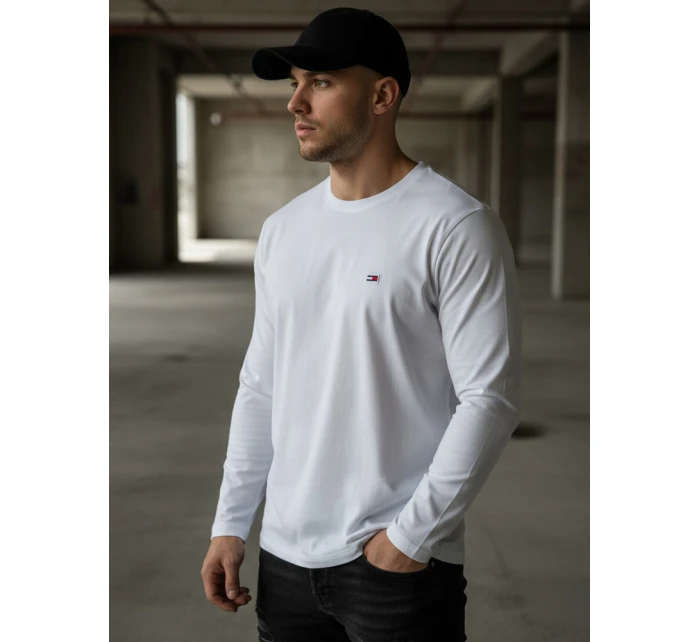 Pánské bílé tričko s dlouhým rukávem Dstreet model 21963467 - FashionStreet Pánské bílé tričko s dlouhým rukávem Dstreet model 21963467 - FashionStreet