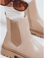 Dámské kozačky cream Dstreet model 21981491 - FashionStreet