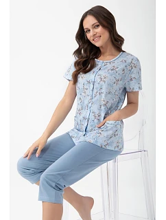 Pyžamo Luna 1304 kr/r M-XL L26 rozopínateľné