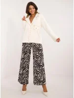 Krátka bunda z alpakovej vlny v ecru farbe (250)