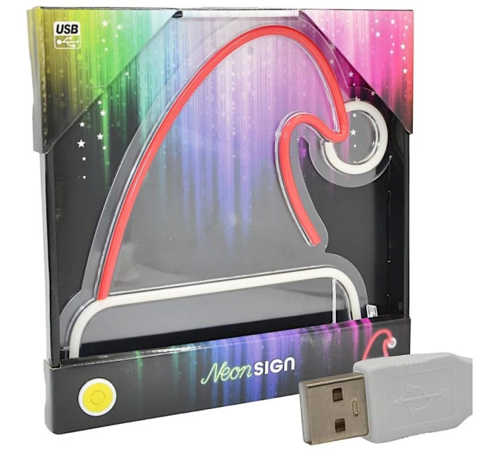 FIGÚRKA NEÓNOVÉ SVETLO SANTA KLOBÚK