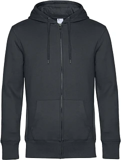 B&C KING Zipped Pánská mikina s kapucí asphalt model 22484116