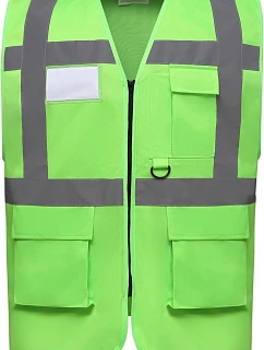 Yoko HVW 801 Hi-Vis multifunkčná vesta 79.W801 limetková