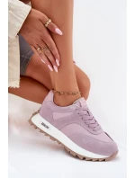 Semišové Sneakersy Na Platformě Dámské Big Star model 21694489 HIPOLY SYSTEM Fialové - Big Star Shoes Semišové Sneakersy Na Platformě Dámské Big Star model 21694489 HIPOLY SYSTEM Fialové - Big Star Shoes