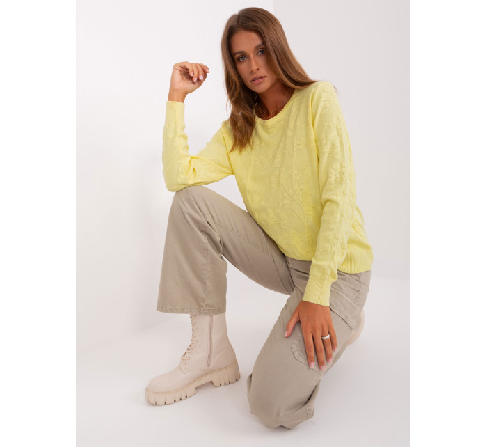 Sweter AT SW 2231.99P jasny żółty