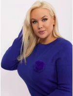 Sweter PM SW PM model 19319052 kobaltowy - FPrice Sweter PM SW PM model 19319052 kobaltowy - FPrice