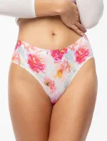 Klasické bielo-červené nohavičky Peony Simple - Julimex