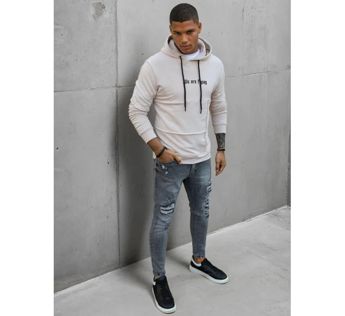 FashionStreet pánska ťavia mikina BX5477 FashionStreet pánska ťavia mikina BX5477