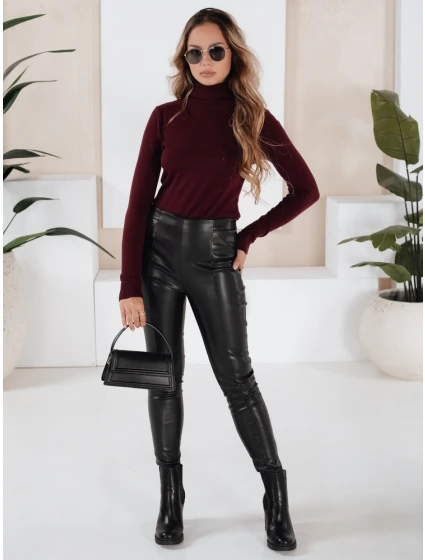 Dámské kožené legíny  black Dstreet model 21970526 - FashionStreet