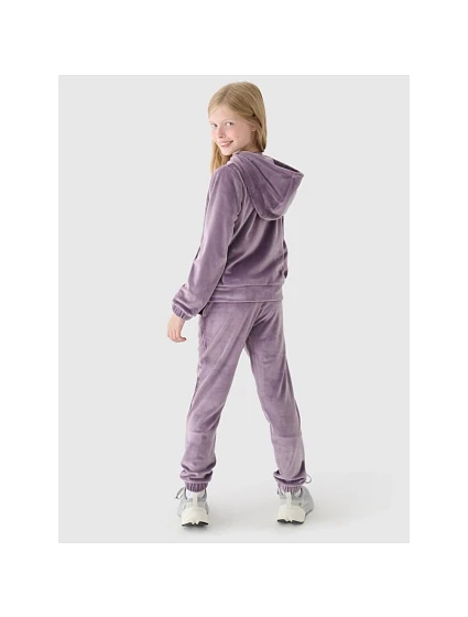 Dívčí velurová mikina s kapucí Junior model 21907491 - 4F