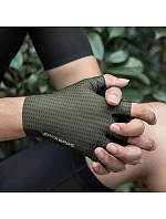 Rockbros priedušné cyklistické rukavice, krátke prsty, veľkosť: XL - zelené