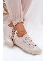Trampki Damskie Big Star RR274732 Jasnoróżowe