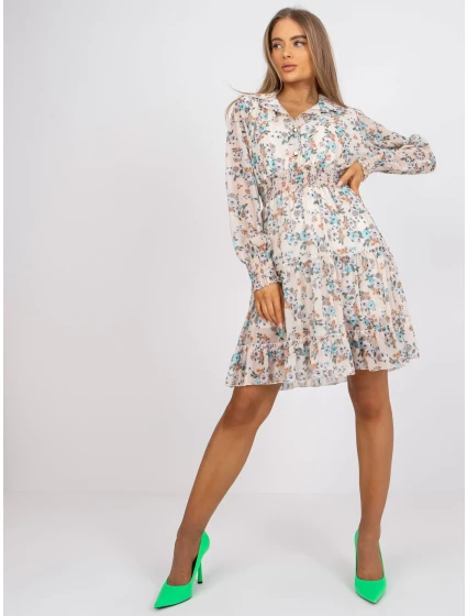 Dámske šaty-DHJ-SK-C2212.35-béžové Dámske šaty-DHJ-SK-C2212.35-béžové