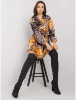 Šaty LC SK 22K 3050.06P čierno-žlté