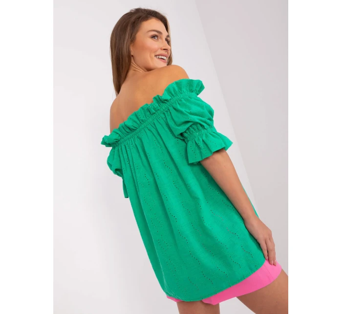 Bluzka LK BZ model 18714289 zielony - FPrice Bluzka LK BZ model 18714289 zielony - FPrice