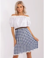 Sukienka LK SK model 20301460 biało granatowy - FPrice