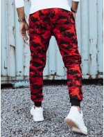 Pánské tepláky s potiskem moro červené Dstreet model 21980070 - FashionStreet