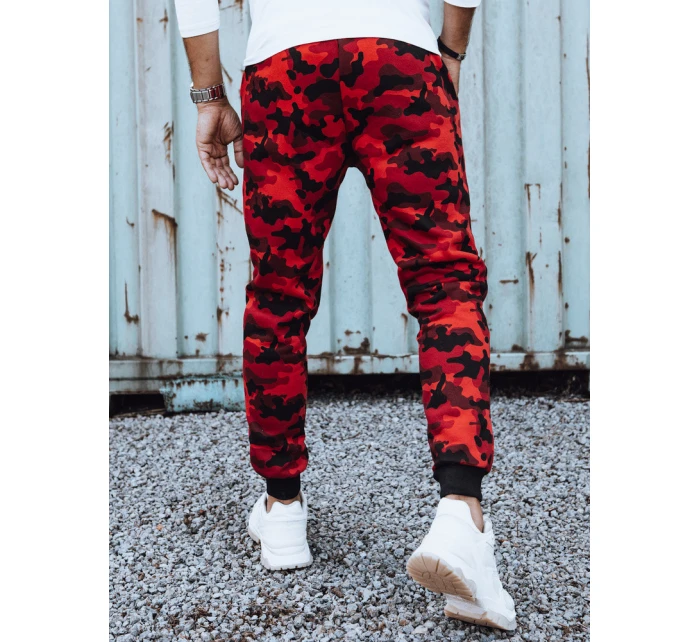 Pánské tepláky s potiskem moro červené Dstreet model 21980070 - FashionStreet