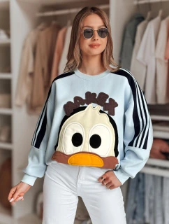 Dámská oversize mikina se  modrá Dstreet model 21989202 - FashionStreet