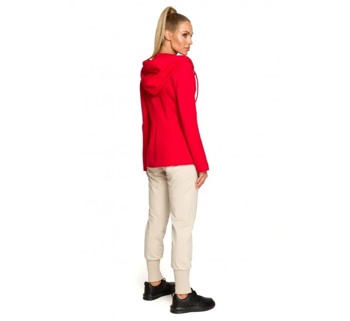 model 17626046 Bunda s kapucí a jedním knoflíkem černá - Moe