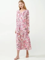 Vamp - Dlhá kvetinová nočná košeľa 21044 - Vamp