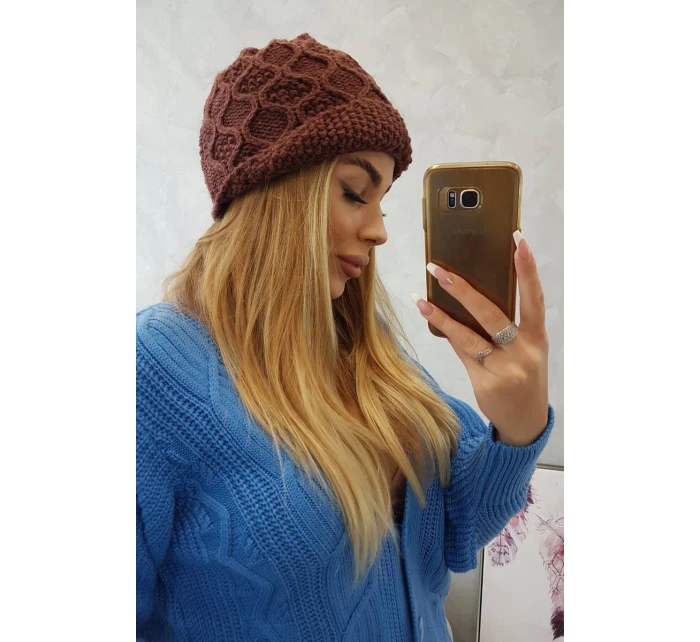 Roma Bis fleecová čiapka K235 hnedá