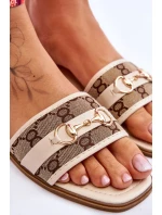 Klasické ploché podpatky Béžové model 21620363 - Boto