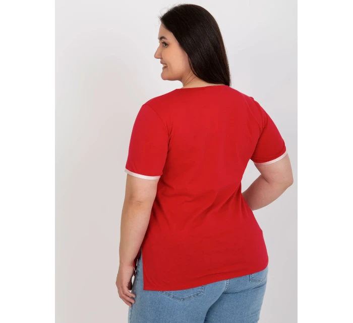 T shirt LK TS model 18617685 czerwony - FPrice T shirt LK TS model 18617685 czerwony - FPrice