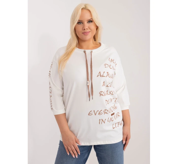 Blúzka RV BZ 9450.36 bielo-hnedá Blúzka RV BZ 9450.36 bielo-hnedá