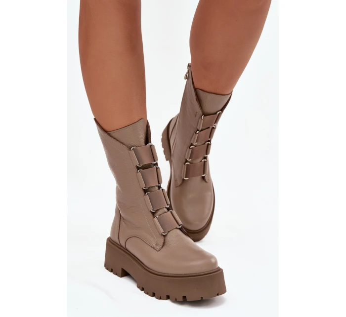Topánky so širokou podrážkou model 222965 Vykročte štýlovo