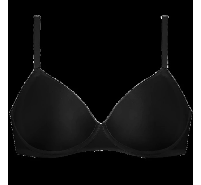 Dámska hladká podprsenka s kosticami DIM INVISIBLE WIRELESS PADDED BRA - DIM - čierna