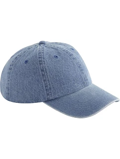 B 105 6 Panelová denim kšiltovka model 22456527 mid blue - Beechfield