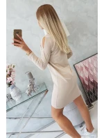 Šaty s potiskem Honey model 18744054 béžové - K-Fashion