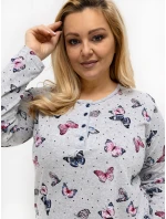 DU KN nočná košeľa FP 601.85 sivá