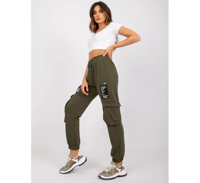 Tepláky RV DR 7461.03 khaki