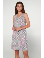 Dámska nočná košeľa 20078 Zmiešané farby - Vamp