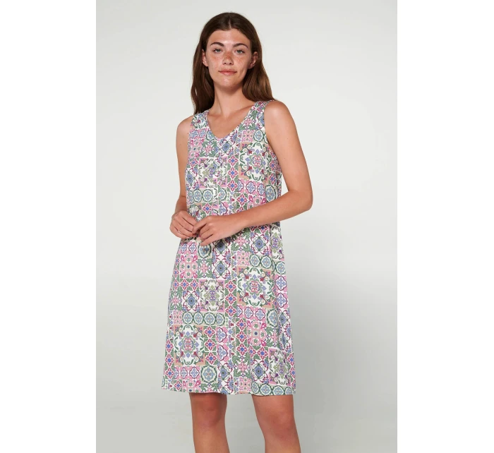 Dámska nočná košeľa 20078 Zmiešané farby - Vamp