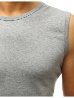 Pánské tílko bez potisku světle šedé model 21962203 - Dstreet