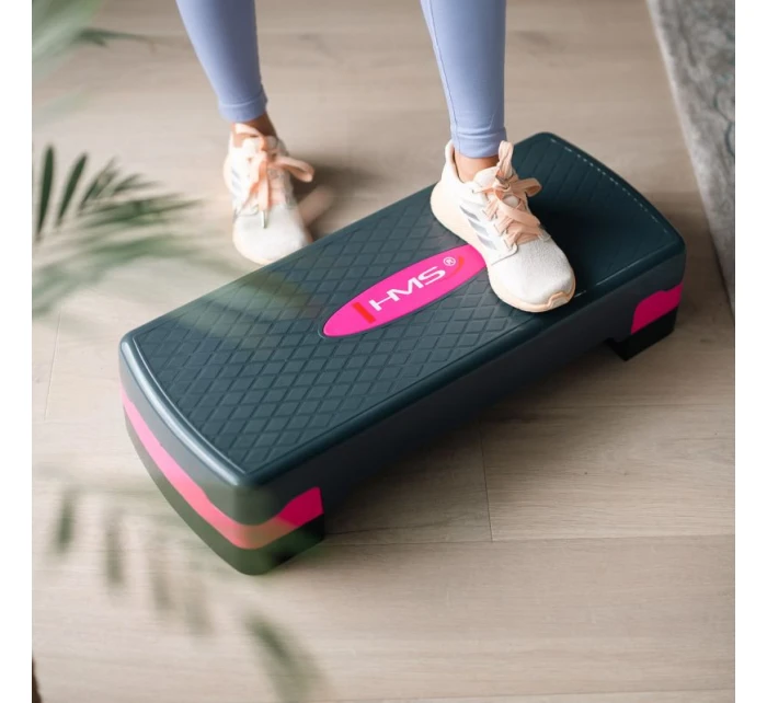 HMS aerobikový stepper model AS002 v ružovej/šedej farbe HMS aerobikový stepper model AS002 v ružovej/šedej farbe