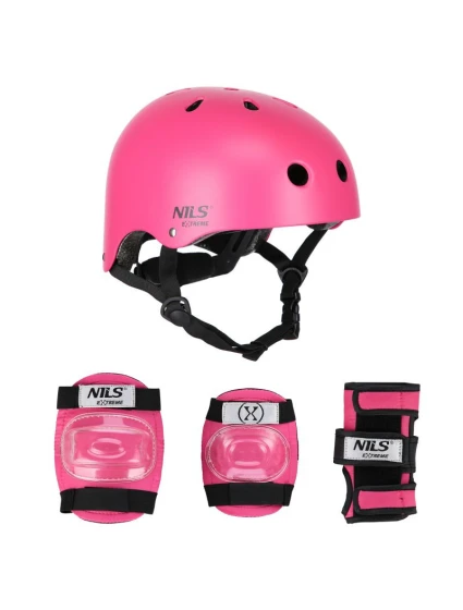 MR290+H230 PRILBA S CHRÁNIČMI SET RUŽOVÁ VEĽKOSŤ M NILS EXTREME MR290+H230 PRILBA S CHRÁNIČMI SET RUŽOVÁ VEĽKOSŤ M NILS EXTREME