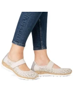 damskie na  beżowe model 22026014 - Rieker