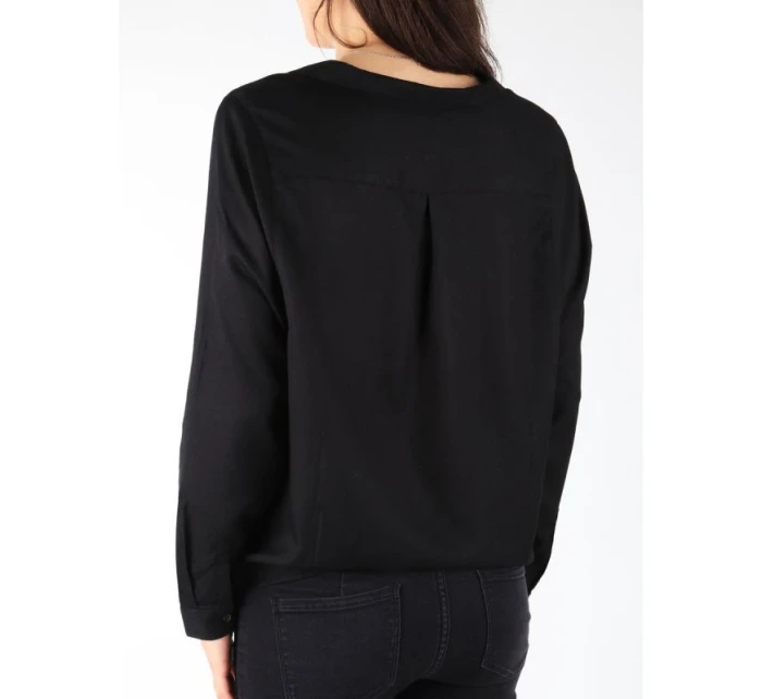 Wrangler L/S Zavinovacie tričko čierne W W5180BD01