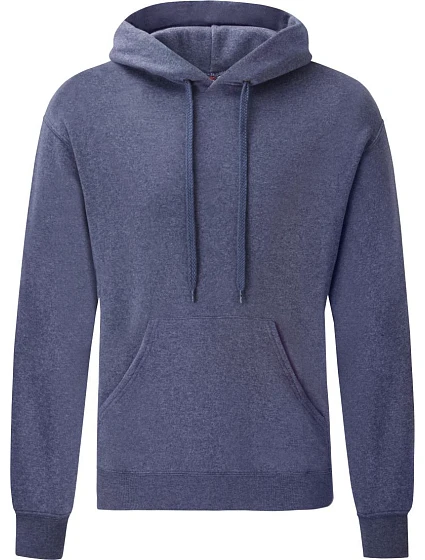 Fruit of the Loom Classic Hooded Sweat Mikina s kapucňou 16.2208 heather navy Fruit of the Loom Classic Hooded Sweat Mikina s kapucňou 16.2208 heather navy