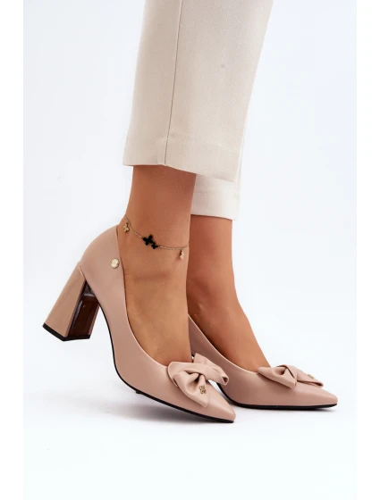 Na Podpatku S Mašlí Beige model 21649229 - VINCEZA