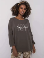 Blúzka RV BZ 6282.85P tmavá khaki