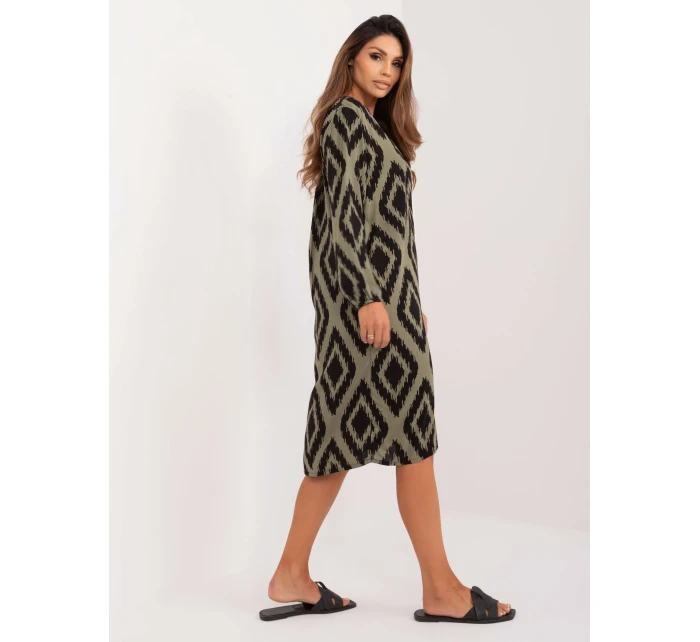 Šaty D73771M30427B khaki