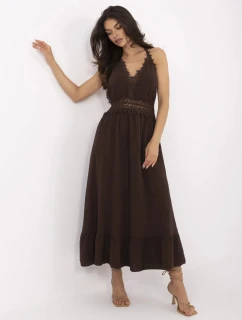 Šaty MI SK 88573.83 tmavohnedé