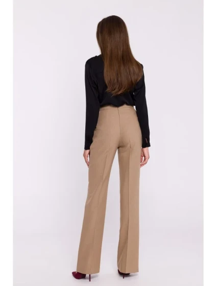 model 20502960 Kalhoty Bootcut béžové - STYLOVE